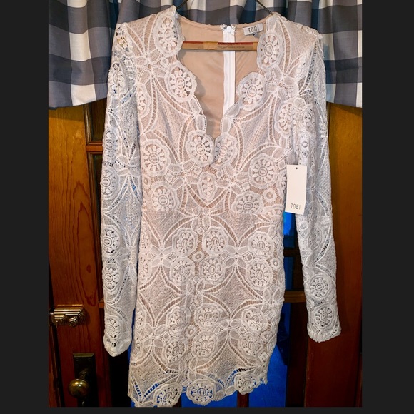 White lace Tobi Dress - Picture 4 of 4